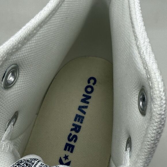 Converse All Star Hidden Wedge Sneakers Womens 11 White Canvas Hi Top Shoes - Picture 13 of 16